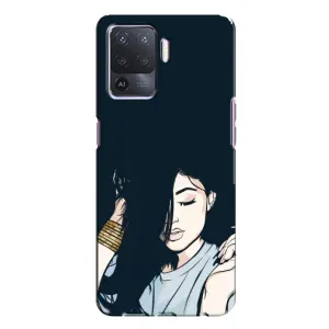 Чохол з друком для Oppo A94 - (Мода) (AlphaPrint) (Гарна дівчина)
