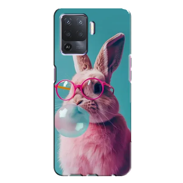 Чехол с принтом «Кролик в очках» для OPPO A94