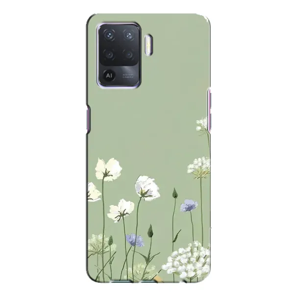 Чехол с принтом «Цветы на зеленом» для OPPO A94