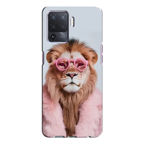 Чехол с принтом «Лев в очках» для OPPO A94