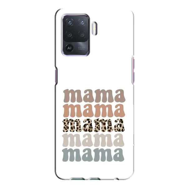 Чохол з принтом «Текстовий колаж мама» для OPPO A94