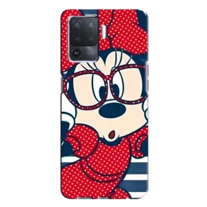 Эксклюзивный чехол для Oppo A94 (AlphaPrint - Мультяшные) (Маус в очках)