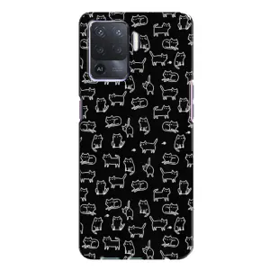 Чохол з принтом для Oppo A94 (AlphaPrint) Модні коти (Маленькі котики)