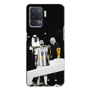 Чехлы для Oppo A94 (Leo чемпион) (AlphaPrint) (Месси в накидке)