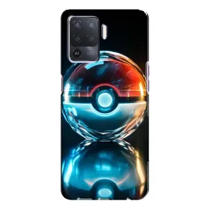 Чехол с Пикачу на Oppo A94 (Мяч Пикачу)