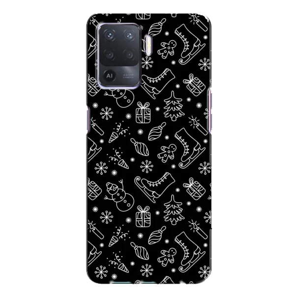 Чехол с принтом «Новогодний фон» для OPPO A94 Чехол с принтом «Новогодний фон» для OPPO A94