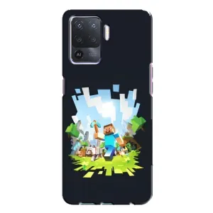 Чохол Майнкрафт на Oppo A94 (AlphaPrint) Minecraft (персонажі Minecraft)