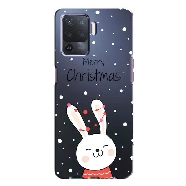 Чехол с принтом «Рождественский заяц» для OPPO A94