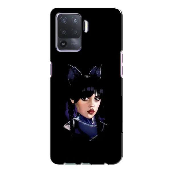 Чохол з принтом «серйозна Венздей» для OPPO A94