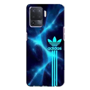 Чохли Адидас для Oppo A94 (AlphaPrint) (Синій Адідас)