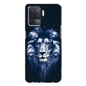 Чохол з картинкою ЛЕВ для Oppo A94 (VPrint) (Синій Лев)
