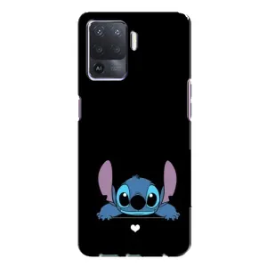 Чохол з принтом «Стіч на чорному» для OPPO A94