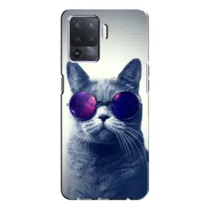 Чохол з принтом для Oppo A94 (AlphaPrint) Модні коти (Стильний кіт)