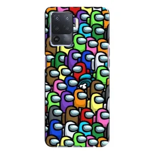 Чохли Амонг Ас для Oppo A94 (AlphaPrint) (Убитий)