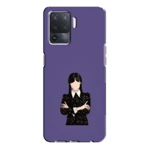 Чохли Венсдей на Oppo A94 Уенсдей (AlphaPrint) (Венздей у чорному)