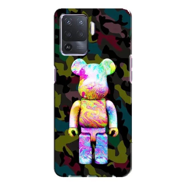 Чохол з принтом «Яскравий Bearbrick» для OPPO A94