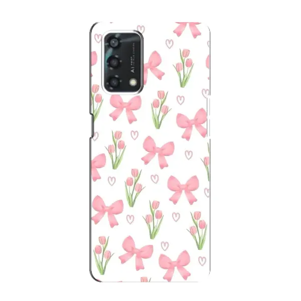 Чехол с принтом «Банты и цветы» для OPPO A95 Чехол с принтом «Банты и цветы» для OPPO A95