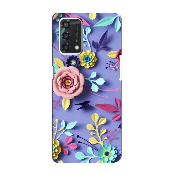 Чехол с принтом «Цветочный дизайн» для OPPO A95