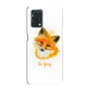 Чехлы с картинкой Лисички для Oppo A95 (VPrint) (Девочка Лиса)