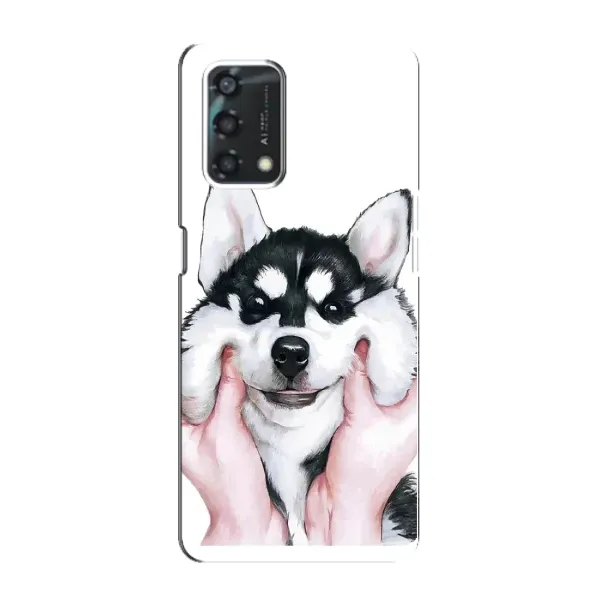 Чехол с принтом «Довольный Хаски» для OPPO A95