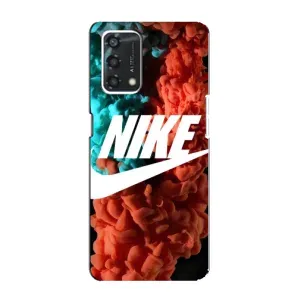 Чехол для Oppo A95 - с принтом Найк (AlphaPrint) (Дымчатый найк)