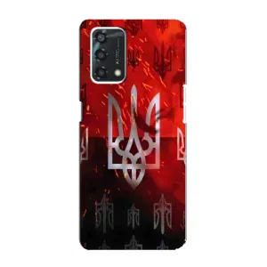 Украинские Чехлы для Oppo A95 с картинкой УПА (AlphaPrint) (ГЕРБ УПА)