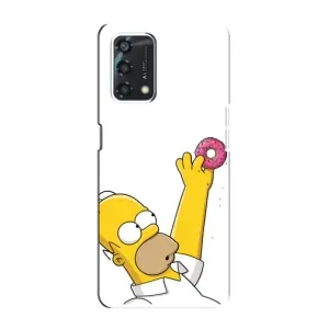 Чjхол з Сімпсонами для Oppo A95 (VPrint) (Гомер з пончиком)