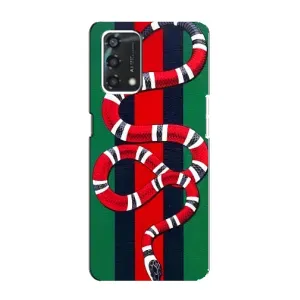 Чехлы ГУЧЧИ для Оппо А95 (AlphaPrint) (Gucci змия)