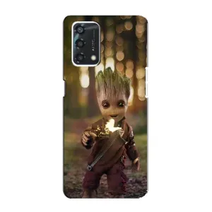 Чехол МАРВЕЛ для Оппо А95 (AlphaPrint) (I am Groot)