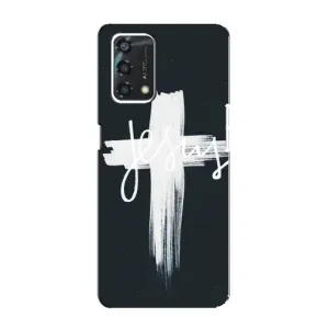 Чехол для Oppo A95 (AlphaPrint) - (Христианские) (Иисус)
