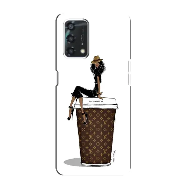 Чехол с принтом «кофе LOUIS VUITTON» для OPPO A95 Чехол с принтом «кофе LOUIS VUITTON» для OPPO A95