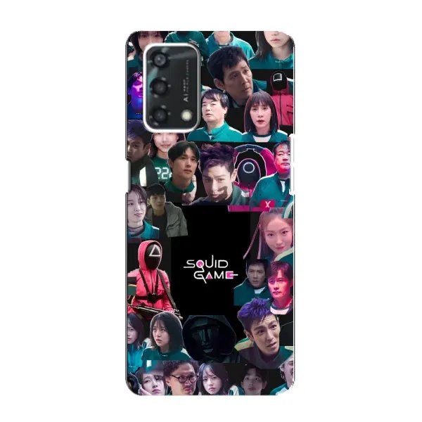 Чехол с принтом «Коллаж Игра кальмара» для OPPO A95