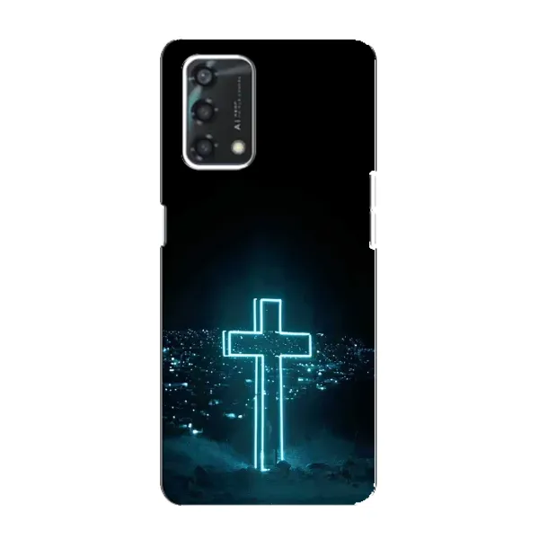 Чехол с принтом «Крест и город» для OPPO A95