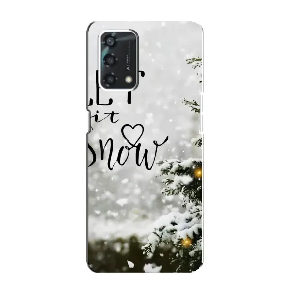 Чехол с принтом «Let it snow» для OPPO A95