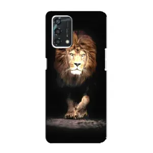 Чехол со Львом для Oppo A95 (VPrint) (Лев)