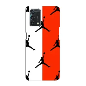 Чехлы для Oppo A95 - с картинкой JORDAN (AlphaPrint) (Лого Джордан)