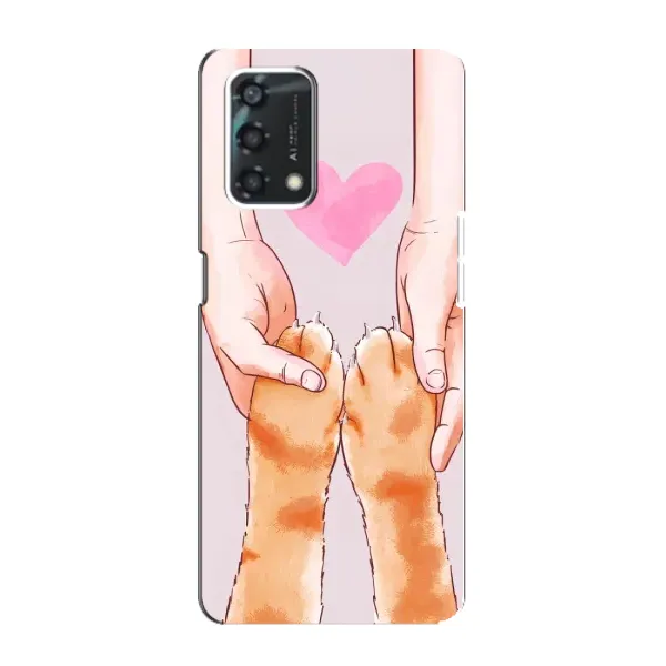 Чехол с принтом «Любовь к котикам» для OPPO A95