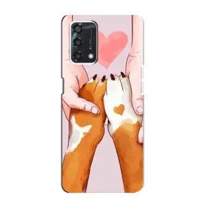 Чехлы с собаками для Oppo A95 (VPrint) (Любовь к собакам)