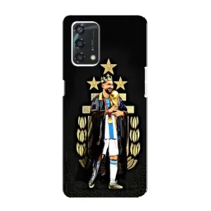 Чехлы для Oppo A95 (Leo чемпион) (AlphaPrint) (Месси Король)