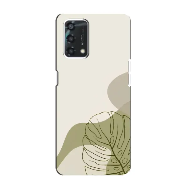 Чехол с принтом «Зеленая монстера дизайн» для OPPO A95