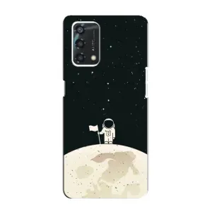 Космические Чехлы для Оппо А95 (VPrint) (На луне)