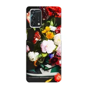 Бренднові Чохли для Oppo A95 - (PREMIUMPrint) (Nike цветы)