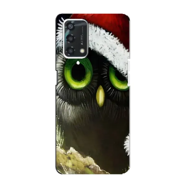 Чехол с принтом «Новогодняя Сова» для OPPO A95 Чехол с принтом «Новогодняя Сова» для OPPO A95