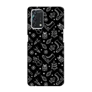 Новорічні, Святкові Чохли для Oppo A95 - 2024 год (Новорічний фон)