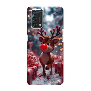 Чохол з принтом «Олень серед подарунків» для OPPO A95