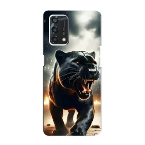 Чехол с картинкой «Хищники» для Oppo A95 (Черная пантера)