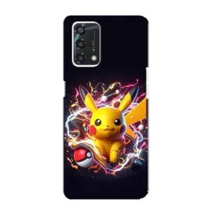 Чехол с Пикачу на Oppo A95 (Пикачу с мячом)