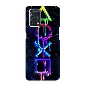 Чехлы с тематикой Киберспорт для Oppo A95 (VPrint) (Pleystation лого)