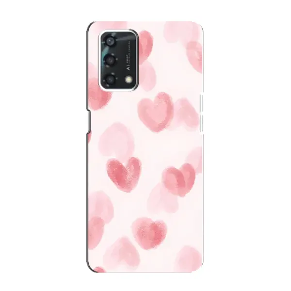Чехол с принтом «Розовые сердечки» для OPPO A95
