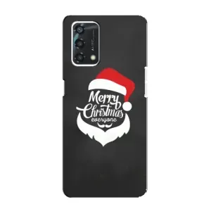 Рождественские Чехлы для Oppo A95 (VPrint) (Санта Крисмас)
